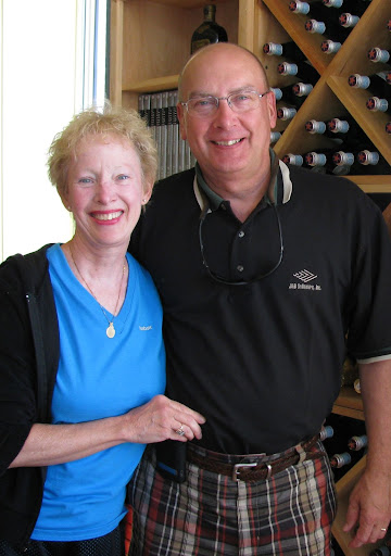 Ed Balotsky, Ph.D. with his wife smilling at the camera.