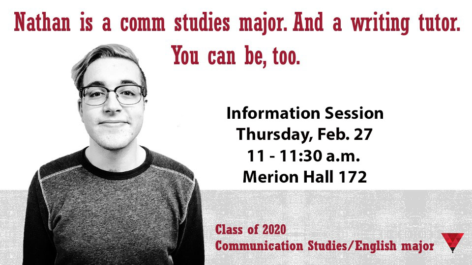 Nathan Comm Studies Info Session SJU Writing Center