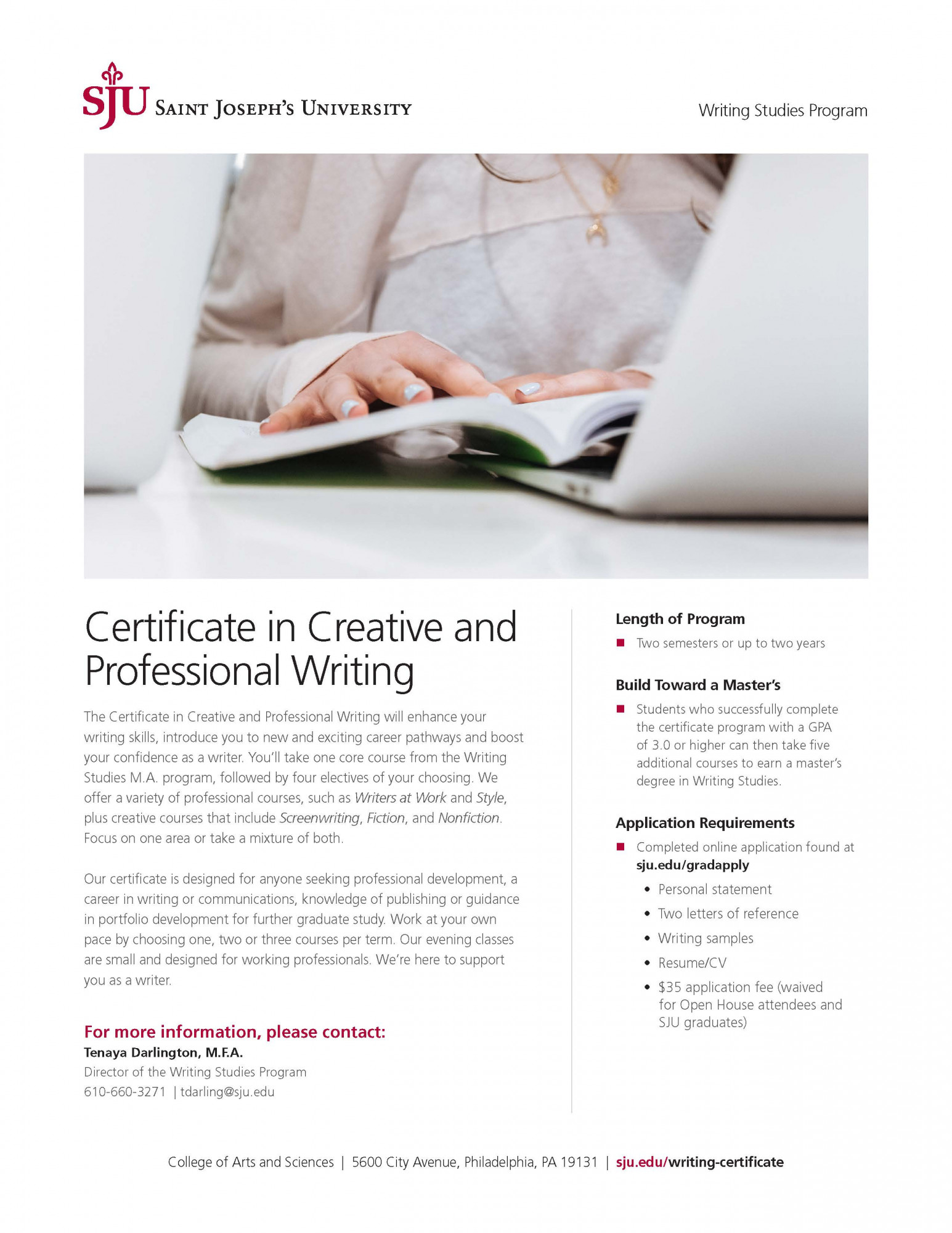 certificate programs in creative writing